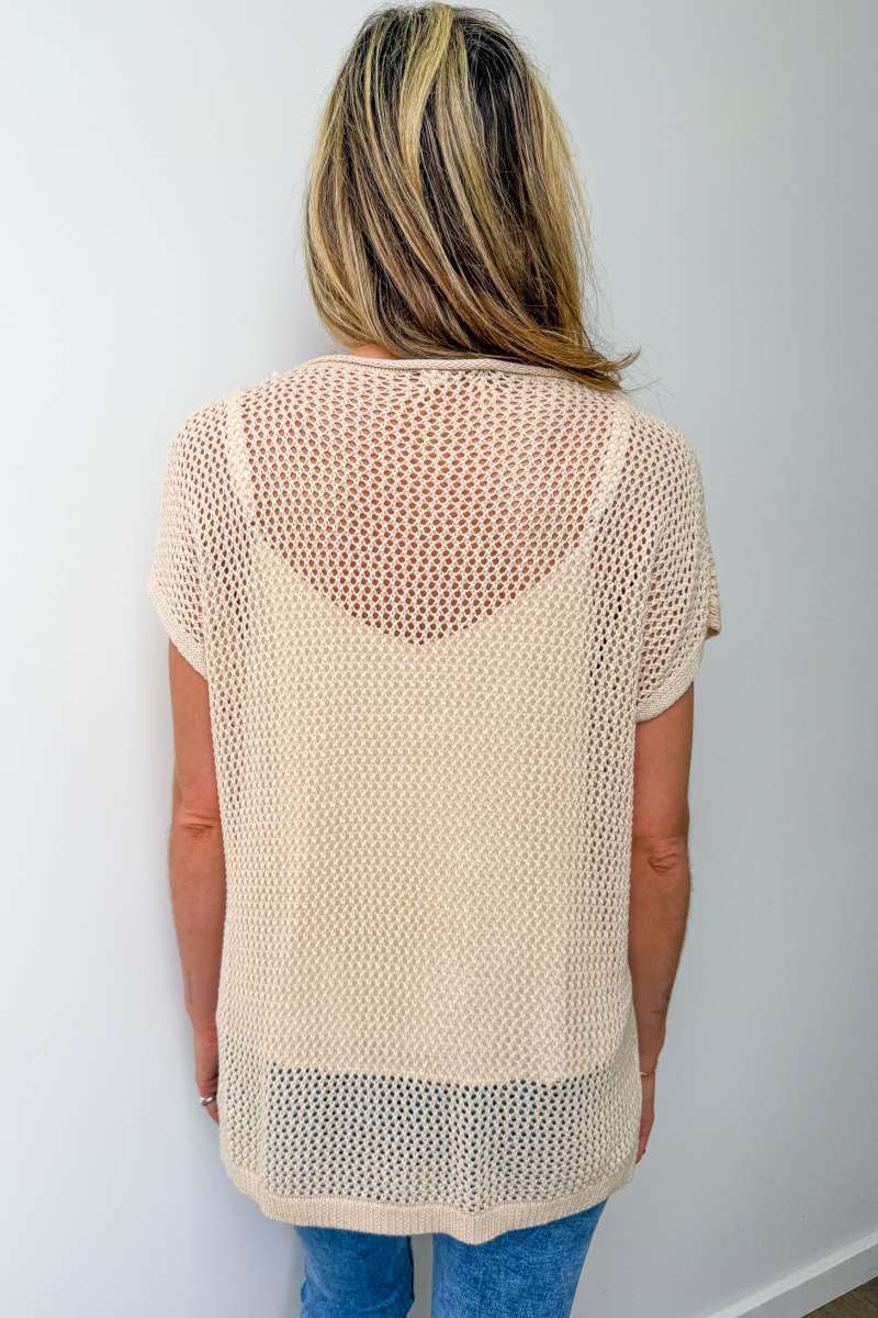 Daisy Crochet Knit Top - Image 20