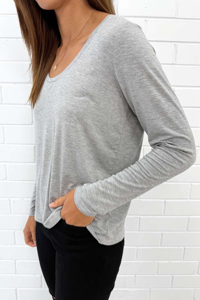 Long Sleeve Everyday Scoop Tee - Image 8