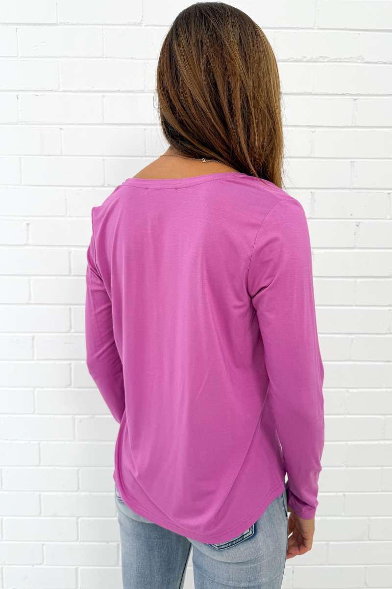 Long Sleeve Everyday Scoop Tee - Image 21