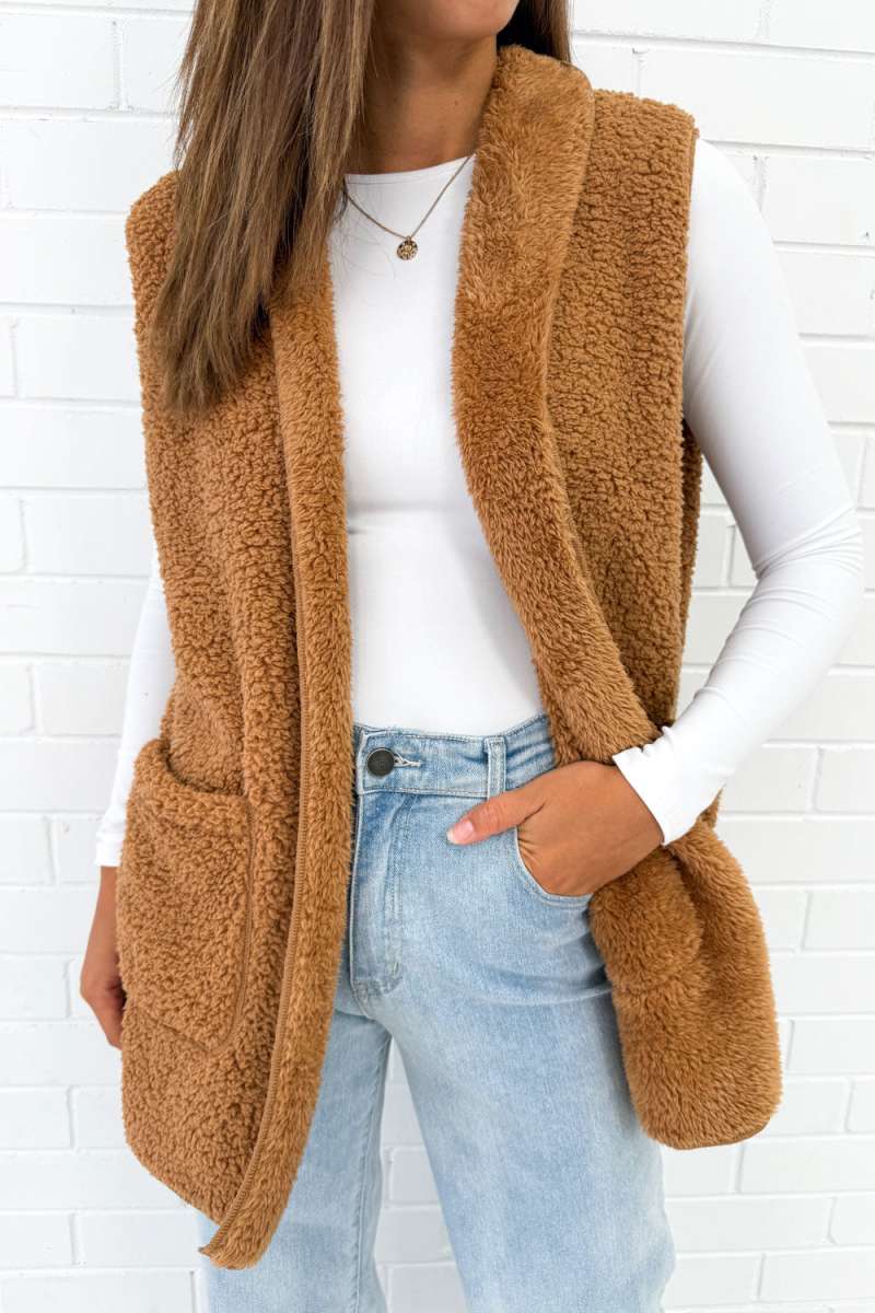 Midi Teddy Vest - Image 9