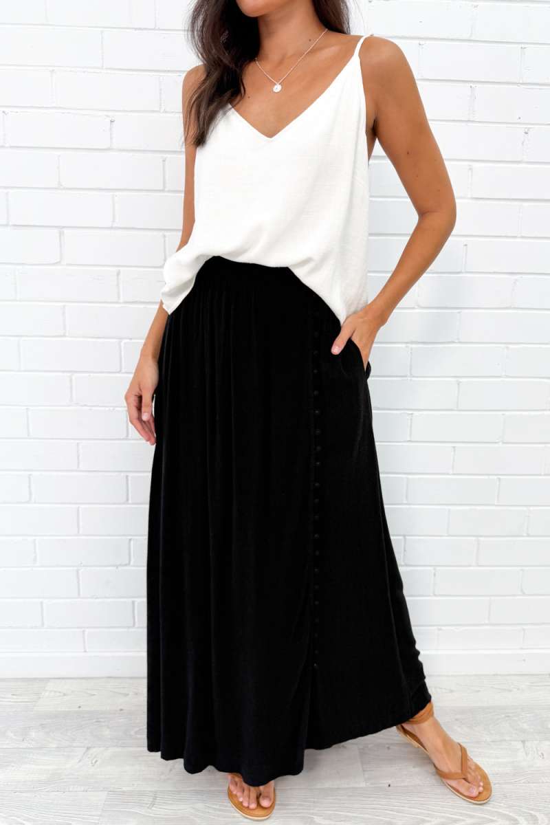Olivia Linen Maxi Skirt - Image 8
