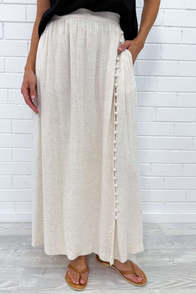 Olivia Linen Maxi Skirt - Image 13