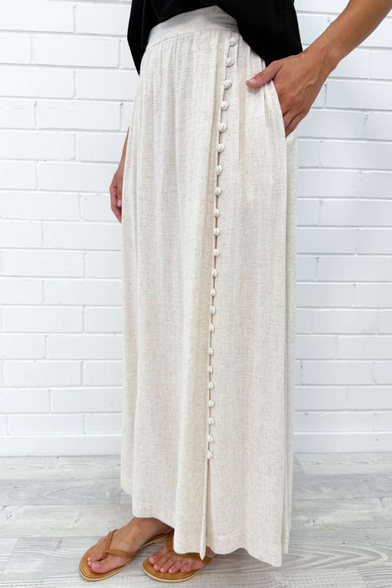 Olivia Linen Maxi Skirt - Image 14