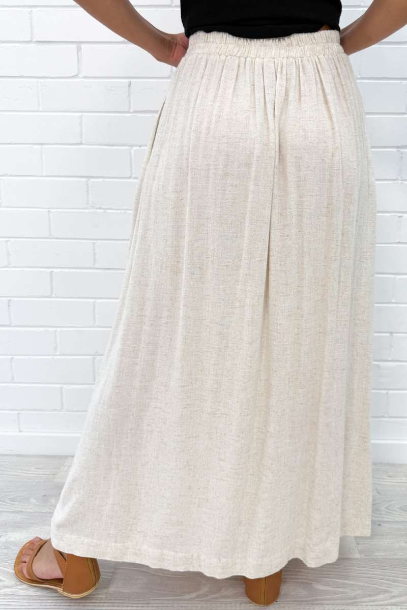 Olivia Linen Maxi Skirt - Image 16