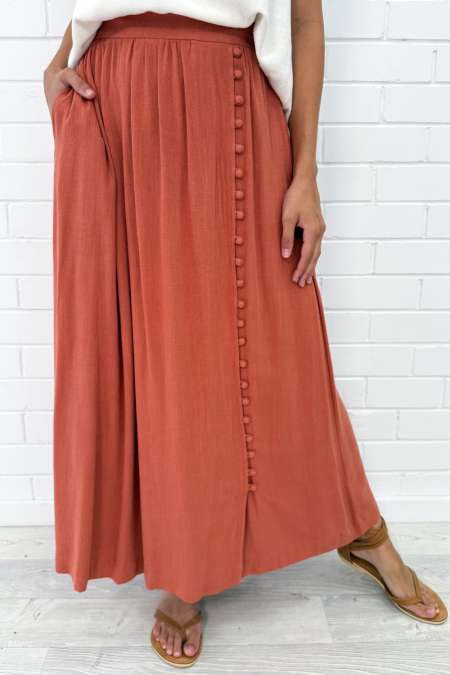 Olivia Linen Maxi Skirt