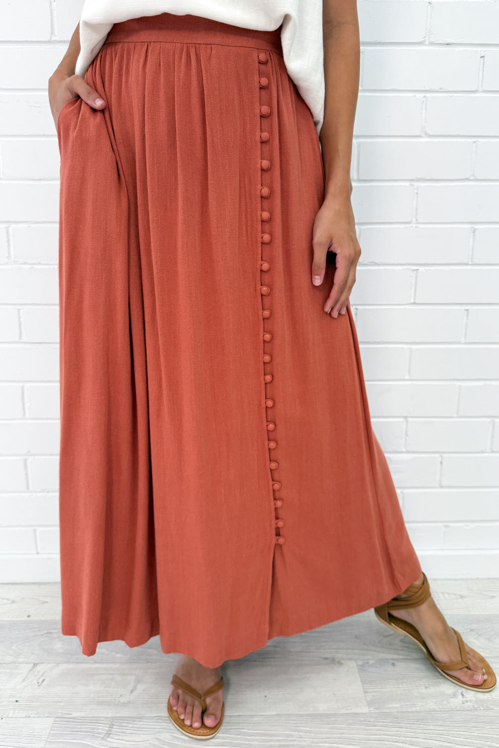 Olivia Linen Maxi Skirt