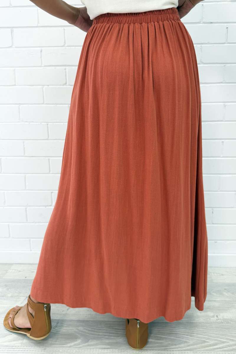 Olivia Linen Maxi Skirt - Image 5