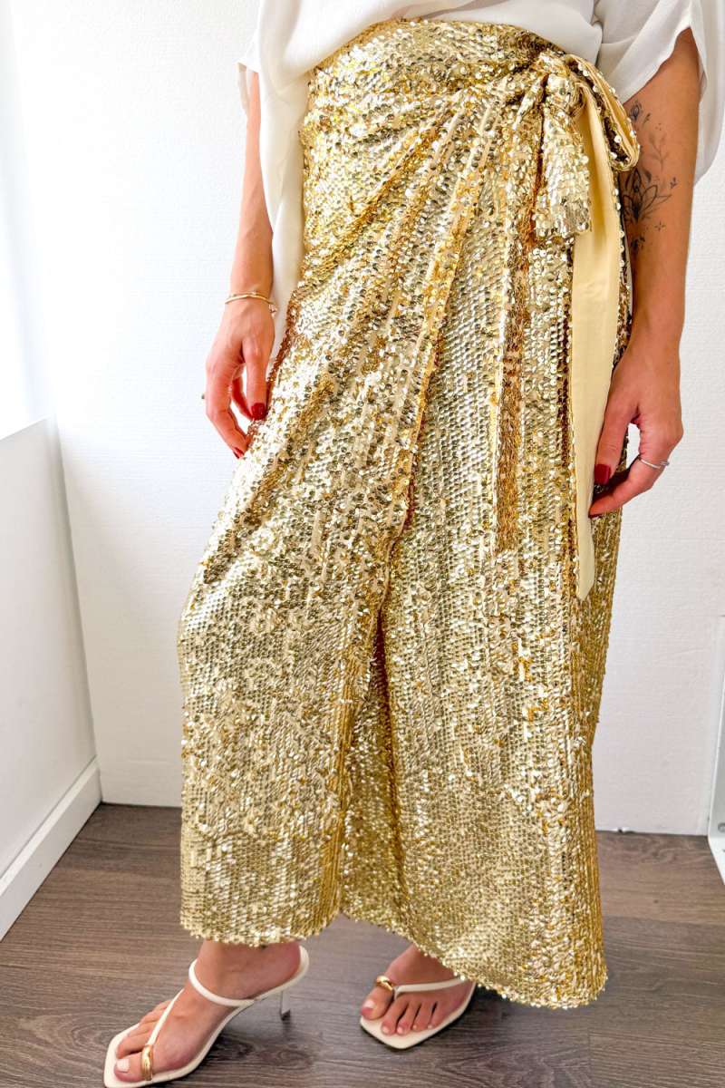 Sequin Wrap Skirt - Image 2