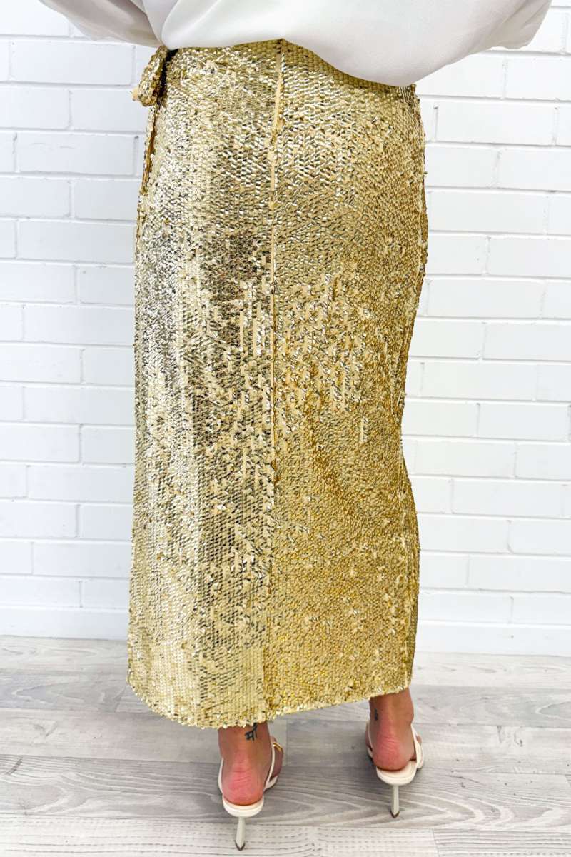 Sequin Wrap Skirt - Image 12